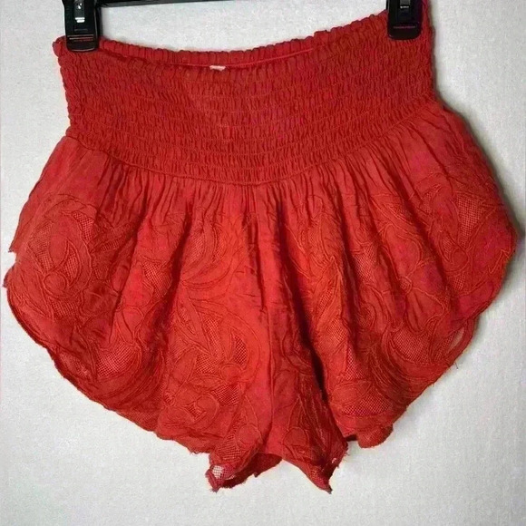 Free people Embroidered Short Coral Size XS - Picture 2 of 5